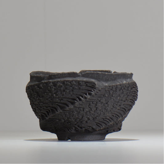 菊地元野 / DANSOU GLOSS ブラック / kg_db47_m / 約φ13.5cm / 植木鉢