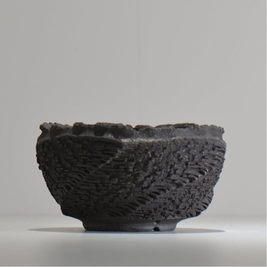 菊地元野 / DANSOU GLOSS ブラック / kg_db63_l / 約φ16cm / 植木鉢