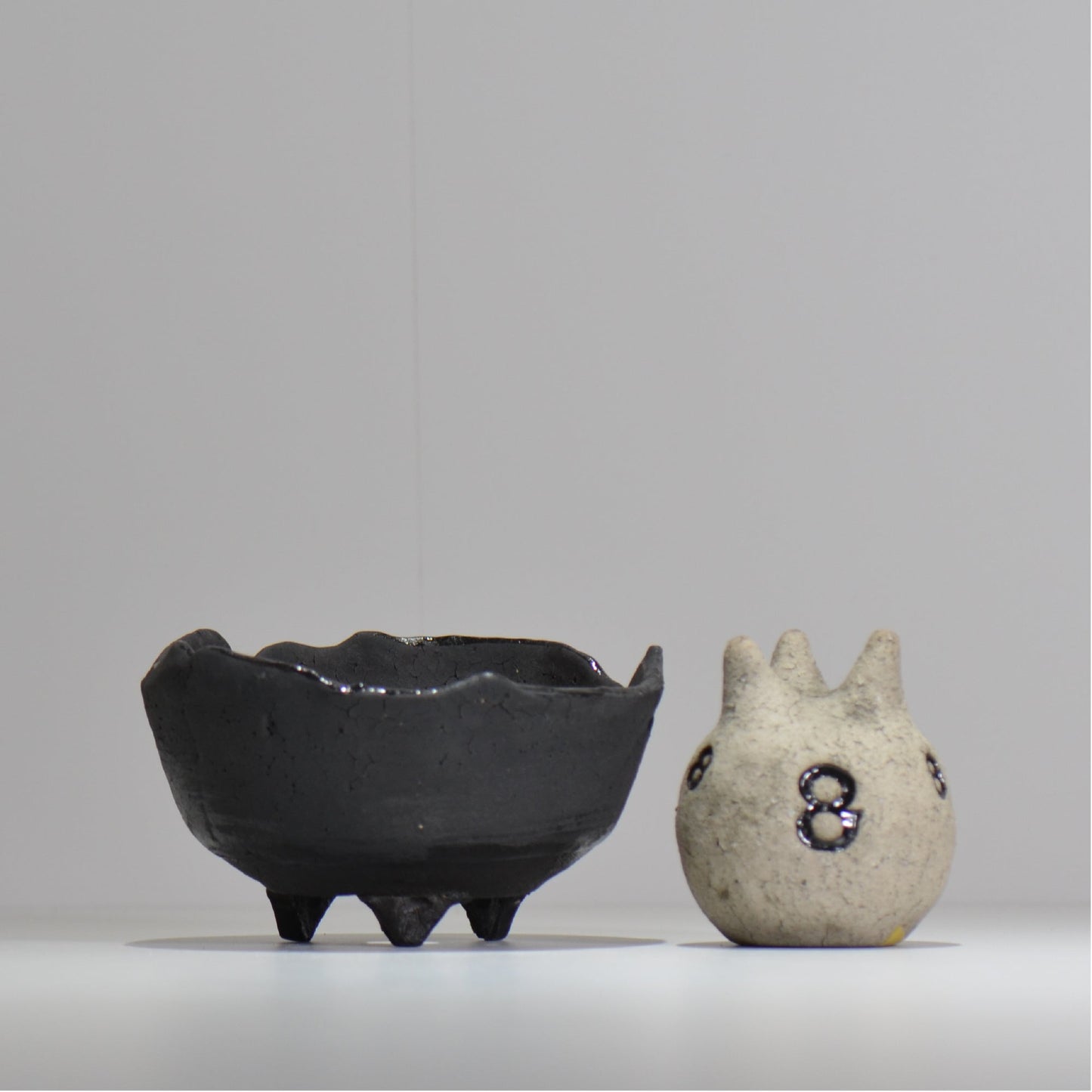 川合牧人 / UROKO POT BLACK / km_urkb02_m / 約φ13.5cm / 植木鉢