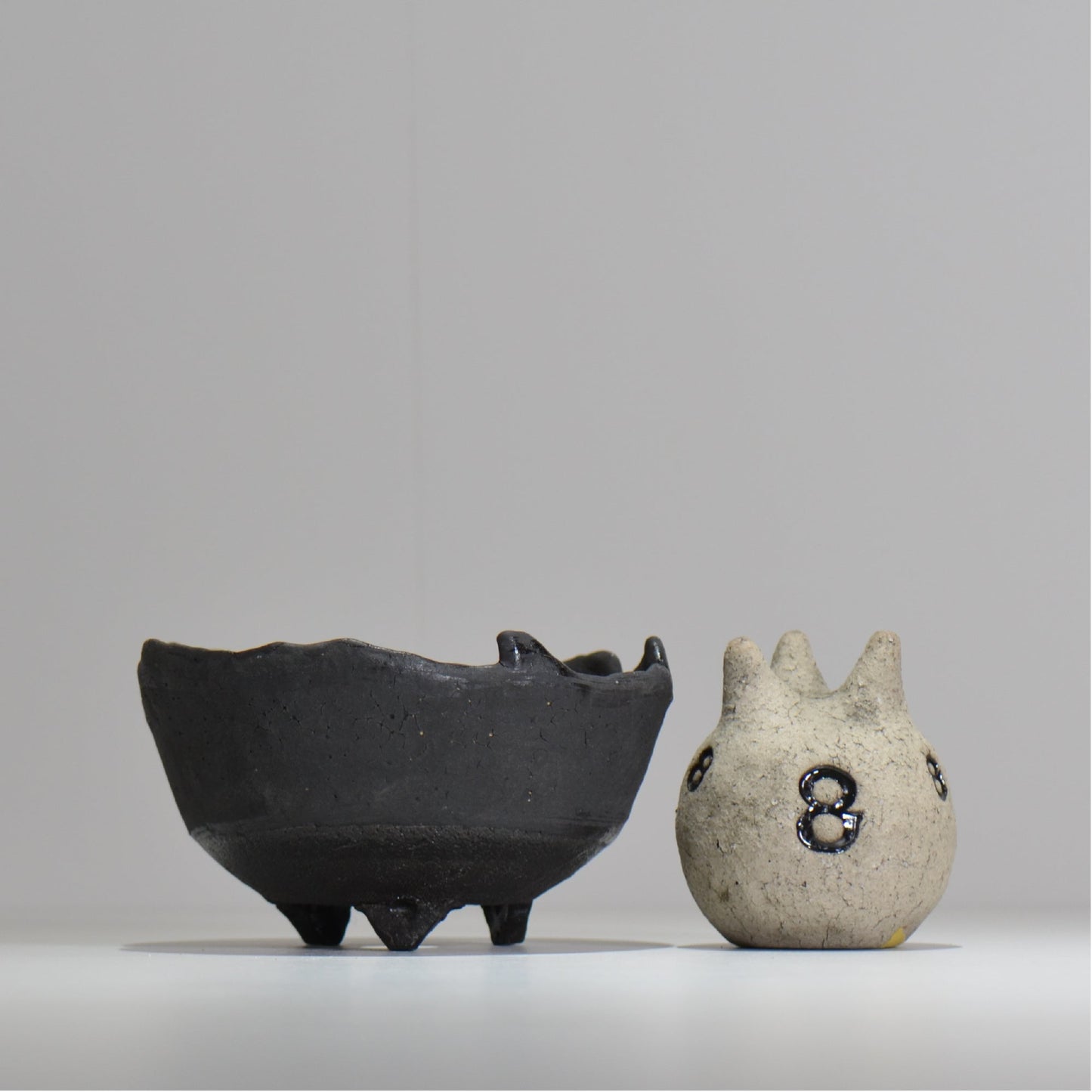 川合牧人 / UROKO POT BLACK / km_urkb03_m / 約φ14cm / 植木鉢