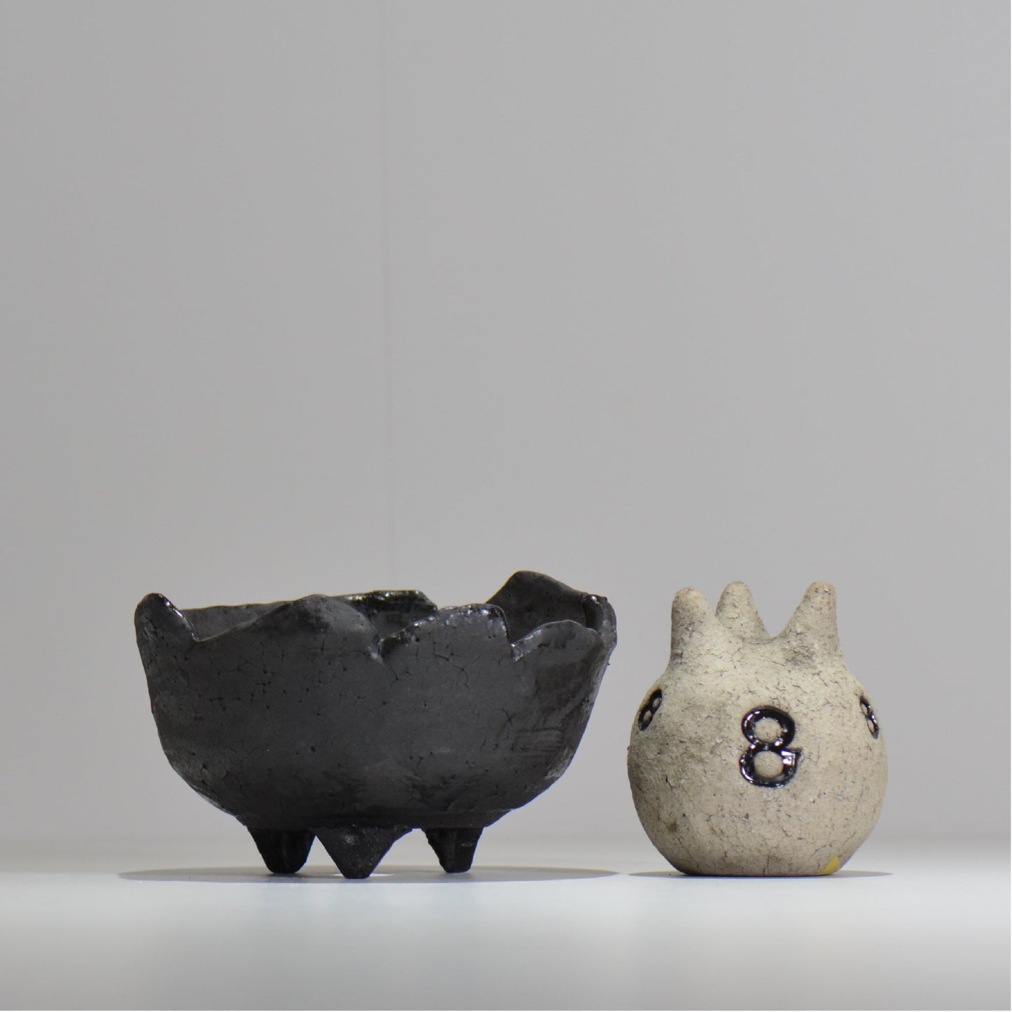 川合牧人 / UROKO POT BLACK / km_urkb04_m / 約φ14cm / 植木鉢