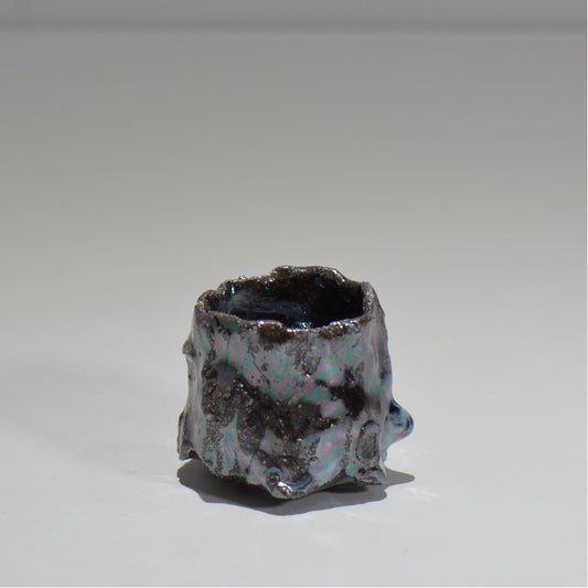 木村 貴史 / 灰釉光彩ぐい呑 /kt_04