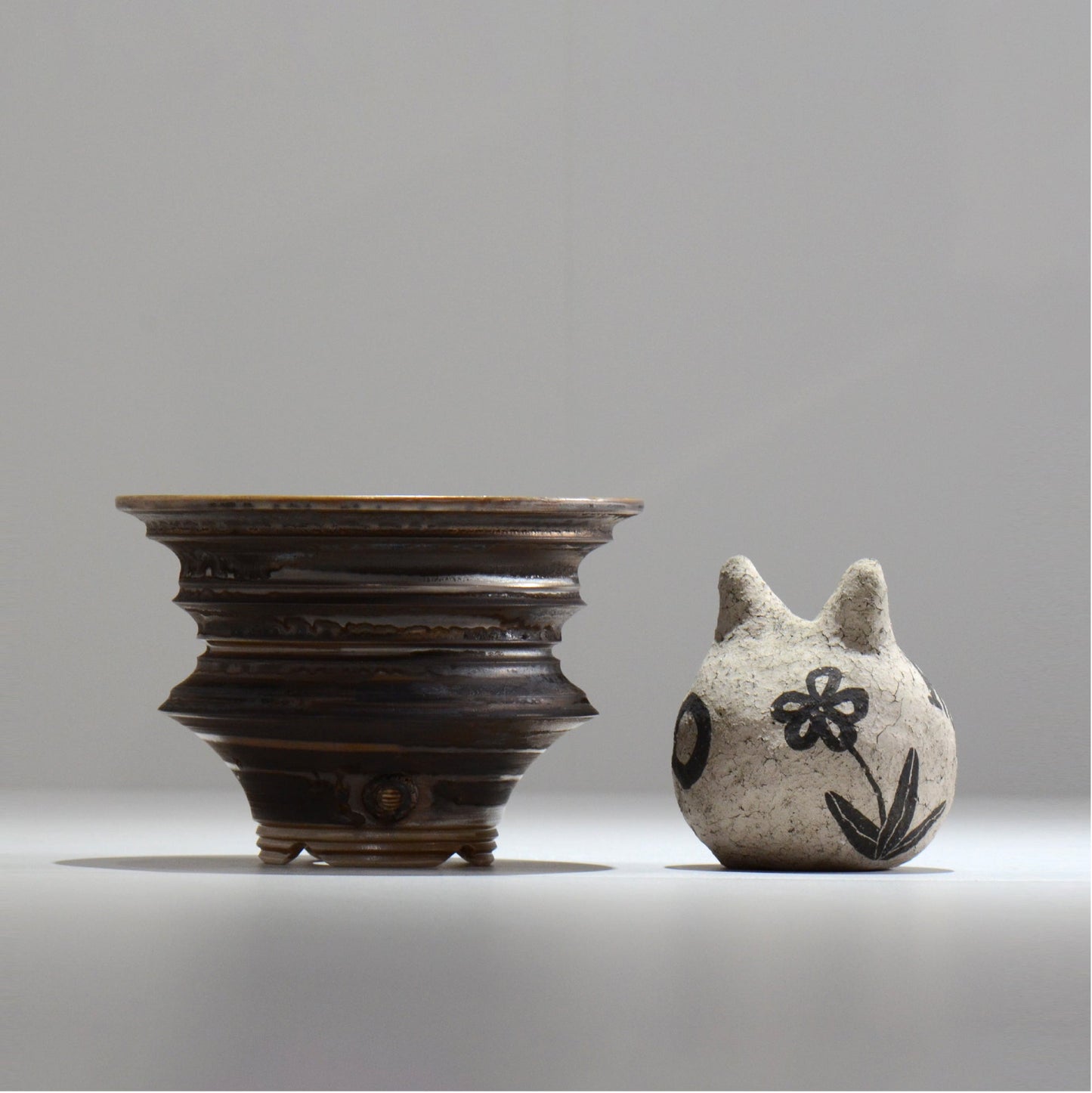 陶房Kibi / マルチエッジS001_07 / M / 約 φ14.2cm / 植木鉢