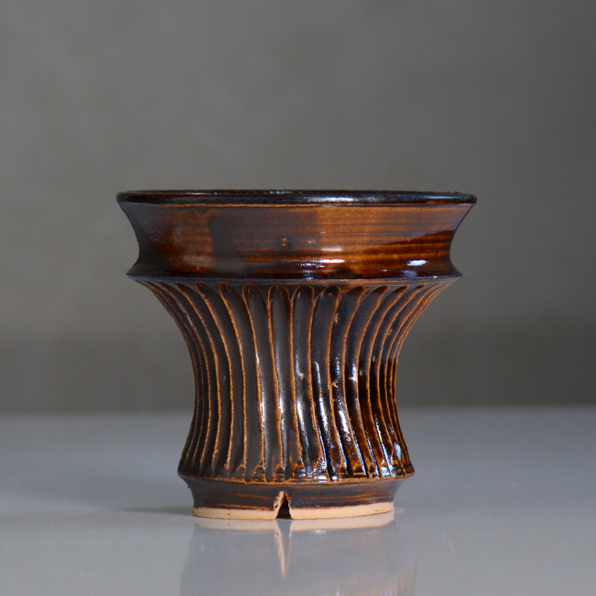 A876-1/木村元次 造/そば釉/組鉢/盛鉢/5客/ 森田昌求 / CLAW AMEYUU / 約φ13.7cm/ mom2_am05_m / 植木鉢 – ハチラボ