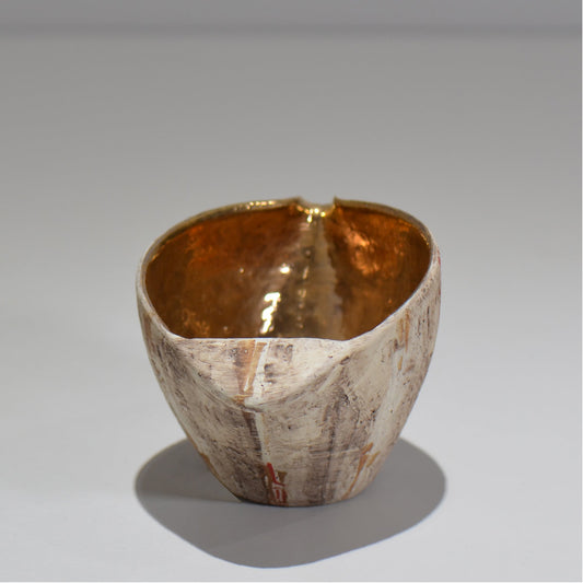 沼野秀章 / 刻む音 片口酒器(金) / nh_01