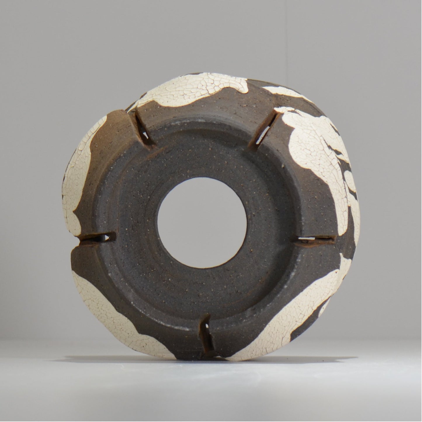 沼野 秀章 / 黒二白 / S / nh_bw21_l / 約φ17.8cm / 植木鉢