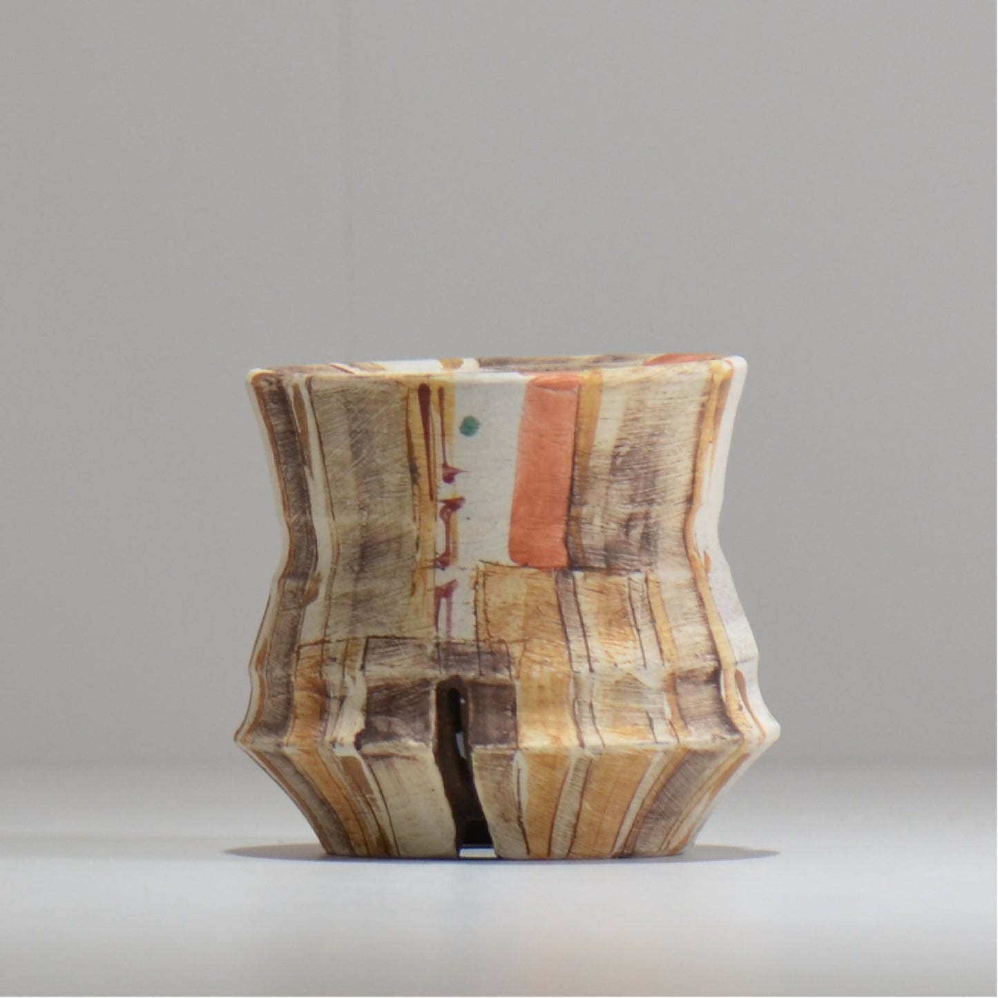 沼野秀章 / 刻ム音 / nh_so05_xs / 約 φ8.5cm / 植木鉢