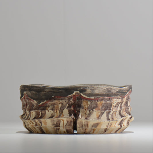 沼野秀章 / 刻ム音 / nh_so23_xl / 約 φ19.5cm / 植木鉢