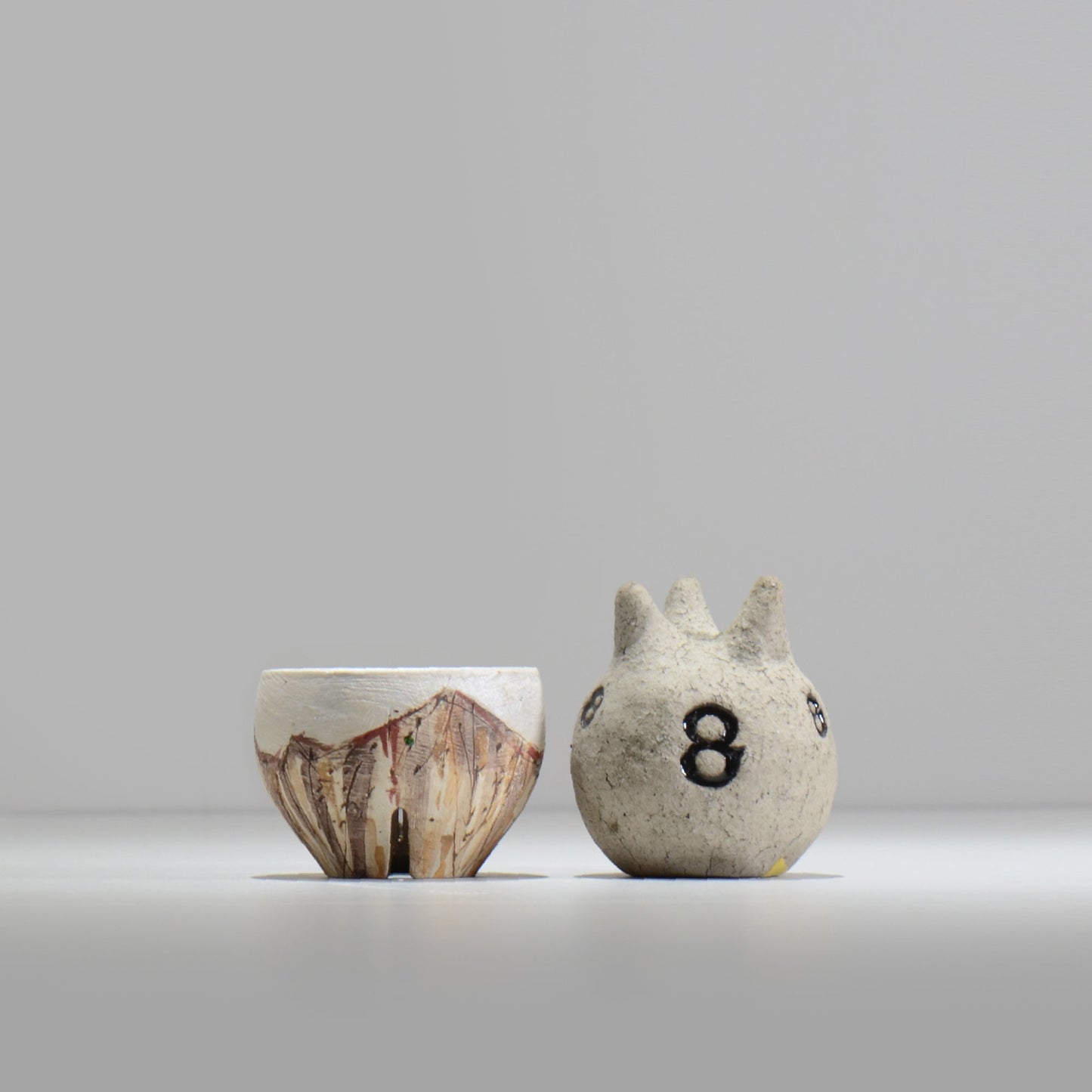 沼野秀章 / 刻ム音 / nu02_so03_xs / 約 φ7.7cm  /  植木鉢