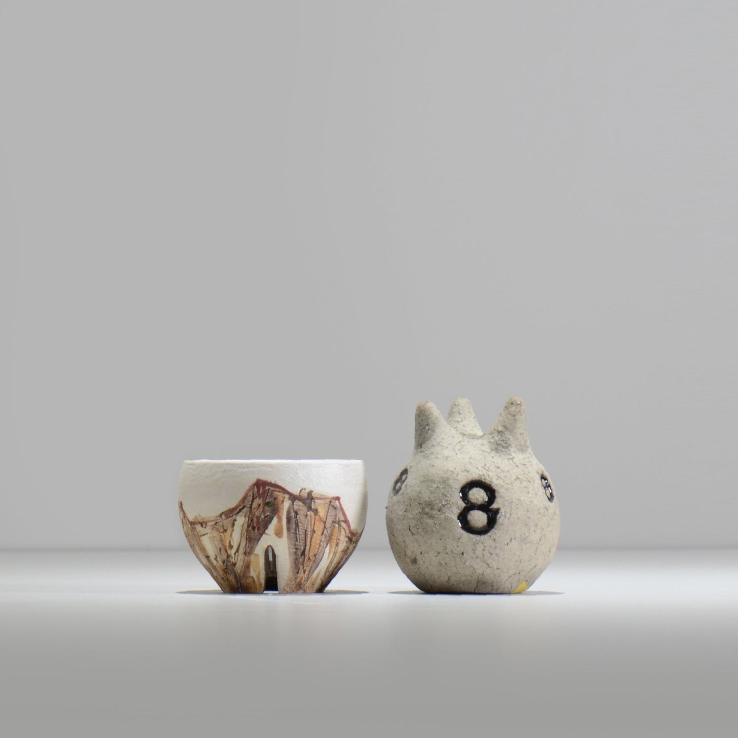 沼野秀章 / 刻ム音 / nu02_so04_xs / 約 φ8cm  /  植木鉢