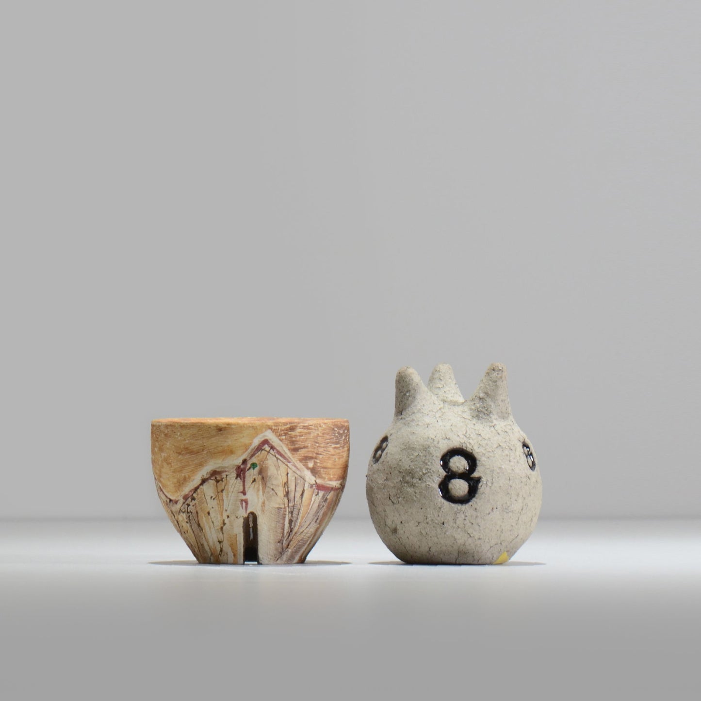 沼野秀章 / 刻ム音 / nu02_so05_xs / 約 φ8.5cm  /  植木鉢