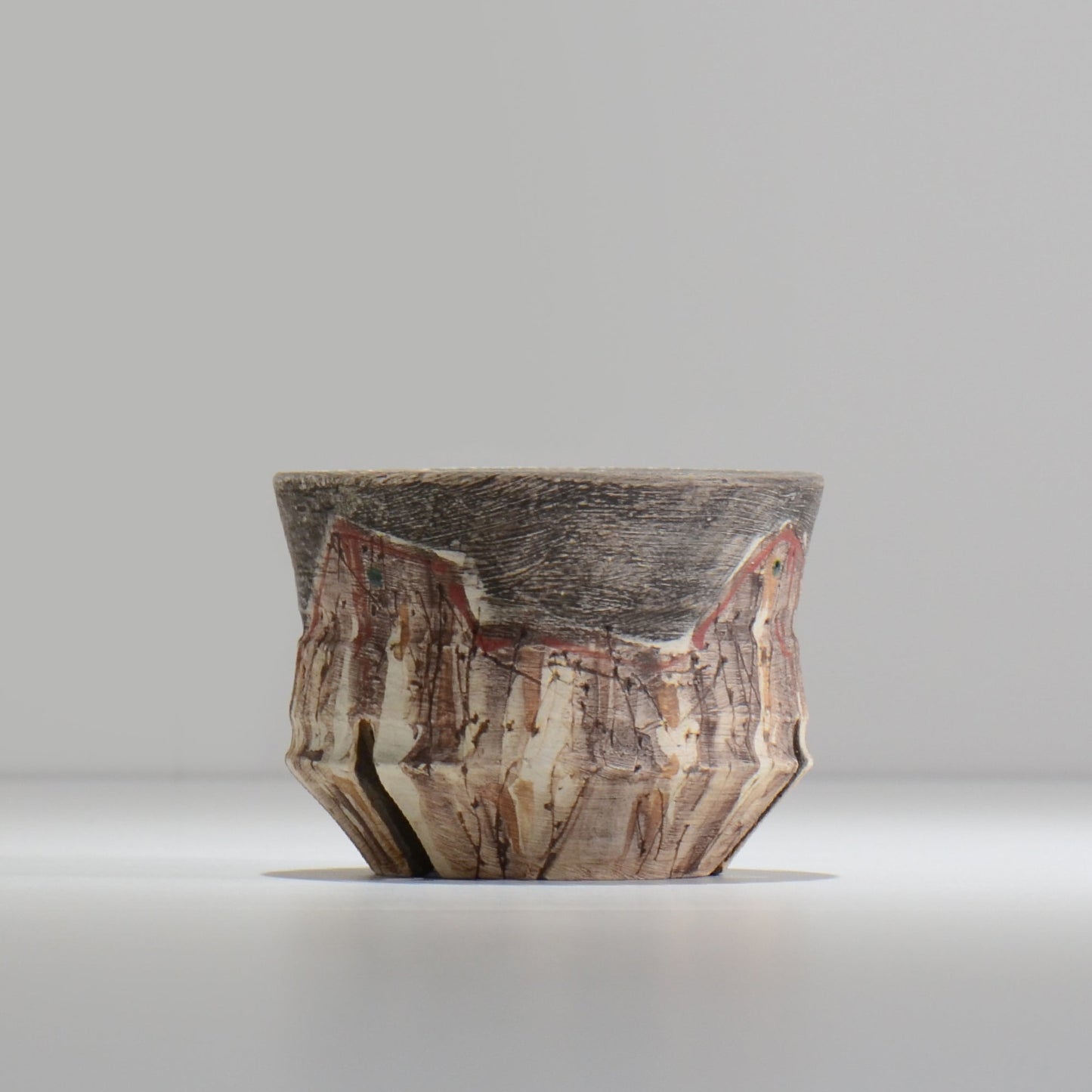 沼野秀章 / 刻ム音 / nu02_so06_s / 約 φ10.7cm / 植木鉢