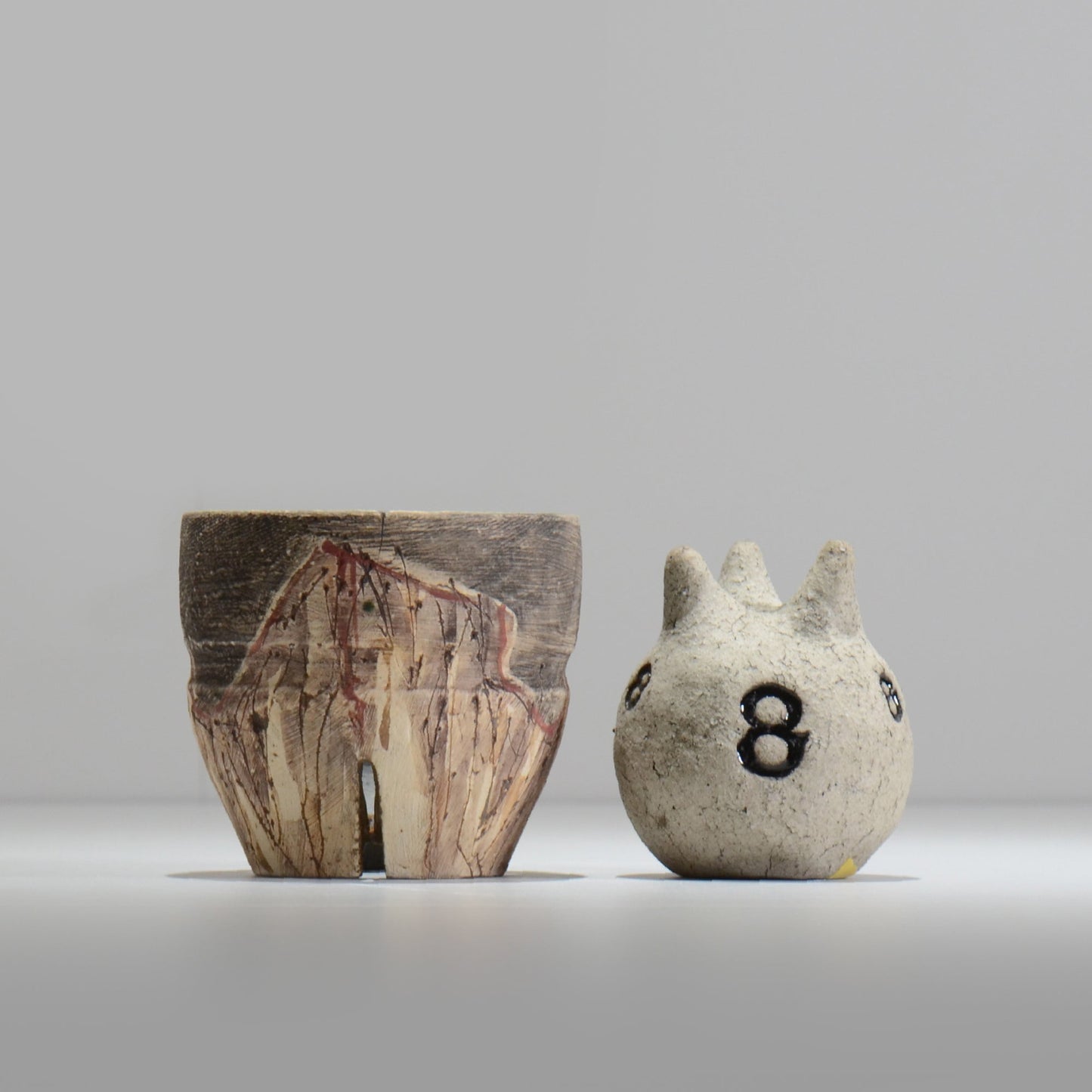 沼野秀章 / 刻ム音 / nu02_so07_s / 約 φ10cm  /  植木鉢