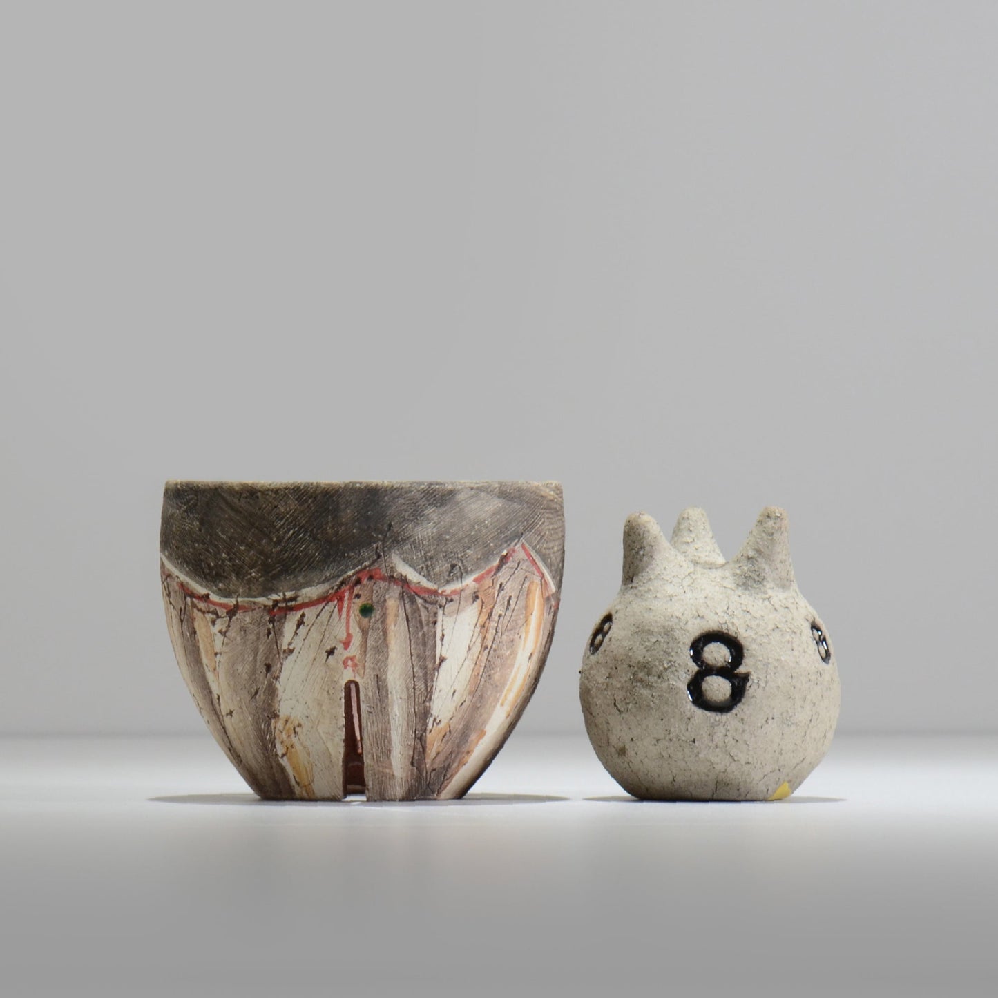 沼野秀章 / 刻ム音 / nu02_so09_s / 約 φ11.5cm  /  植木鉢