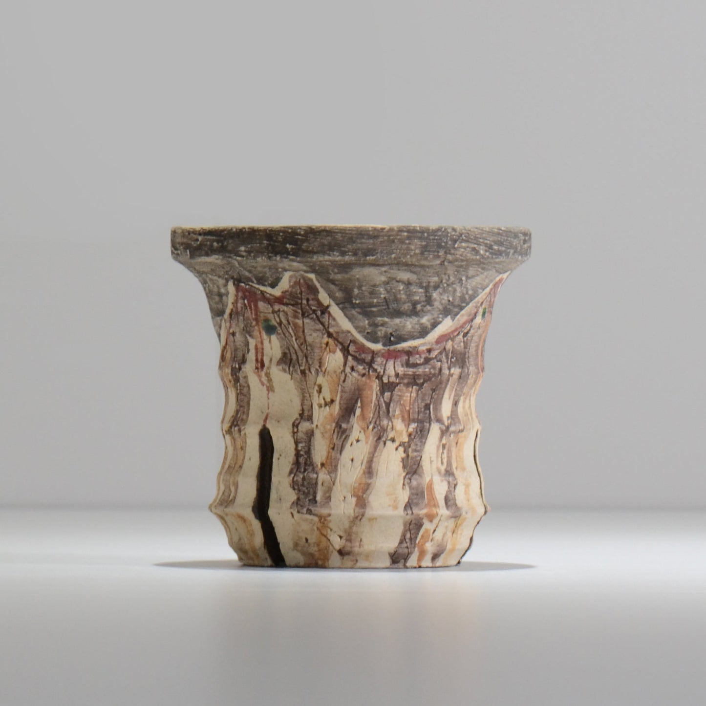 沼野秀章 / 刻ム音 / nu02_so10_s / 約 φ11.5cm / 植木鉢