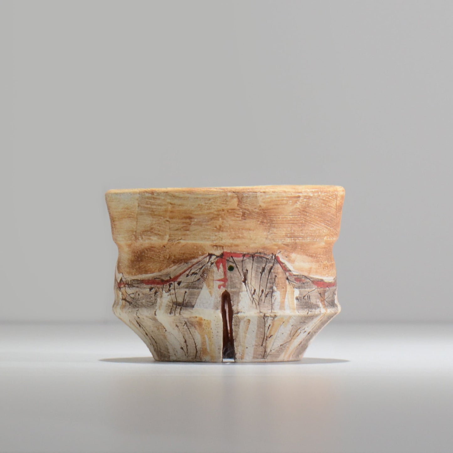 沼野秀章 / 刻ム音 / nu02_so11_s / 約 φ11.8cm / 植木鉢