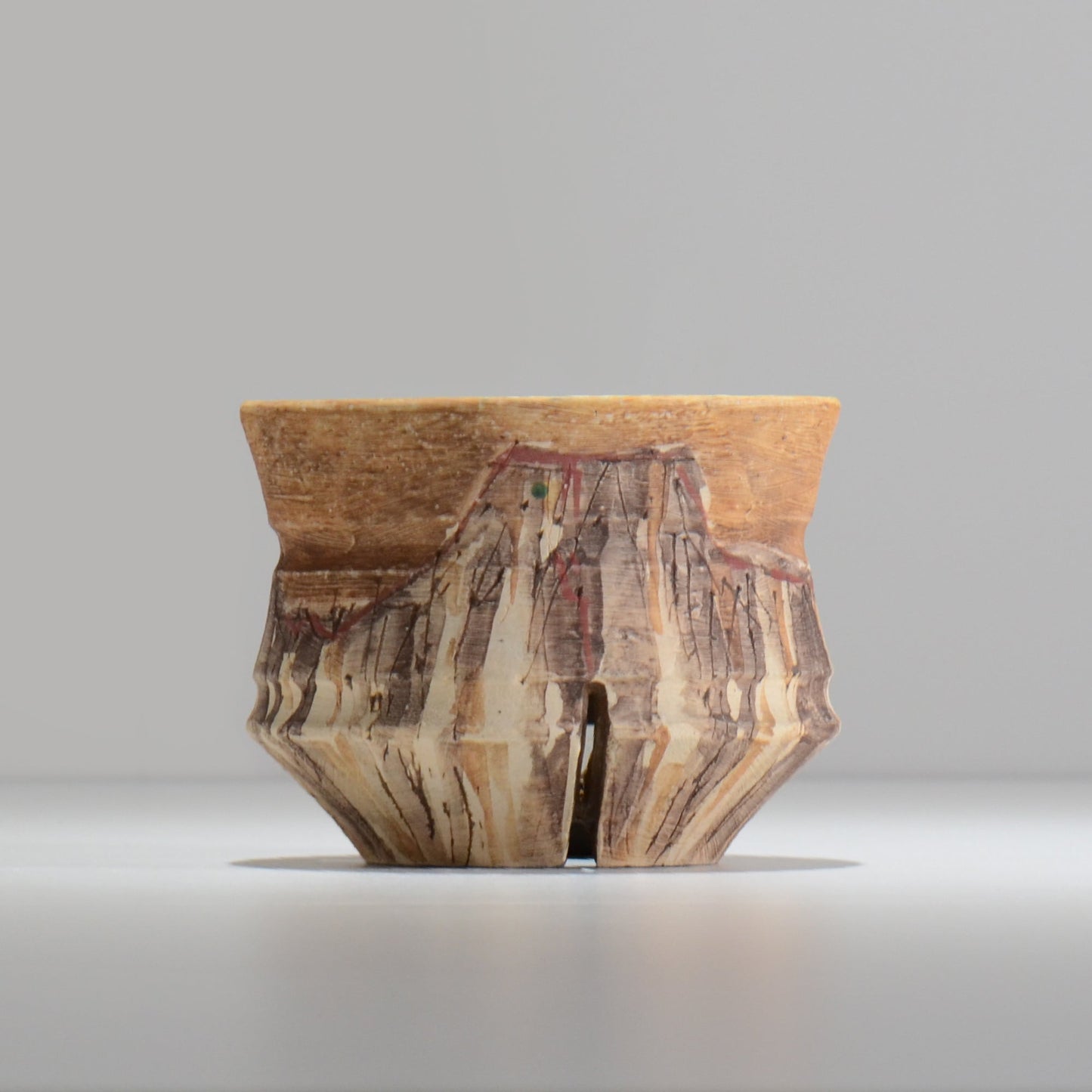 沼野秀章 / 刻ム音 / nu02_so12_m / 約 φ12.7cm / 植木鉢