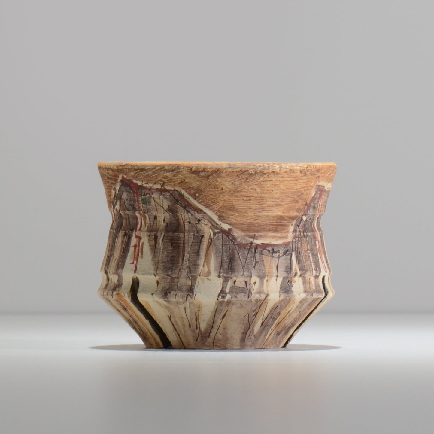 沼野秀章 / 刻ム音 / nu02_so12_m / 約 φ12.7cm / 植木鉢