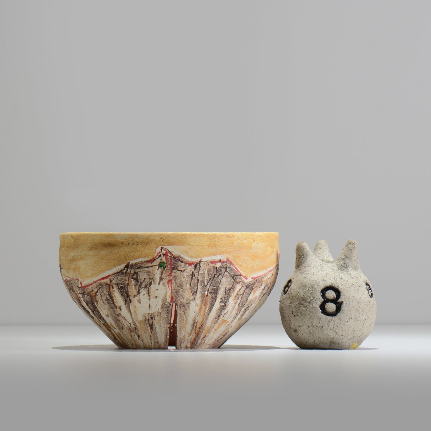 沼野秀章 / 刻ム音 / nu02_so18_l / 約 φ17.2cm  /  植木鉢