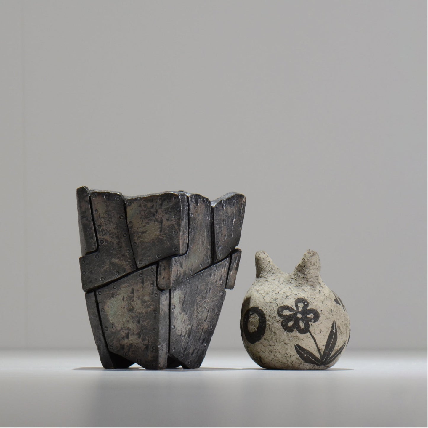 沖誠 / RIVET_SILVER_05/ 約φ11cm  / S / 植木鉢