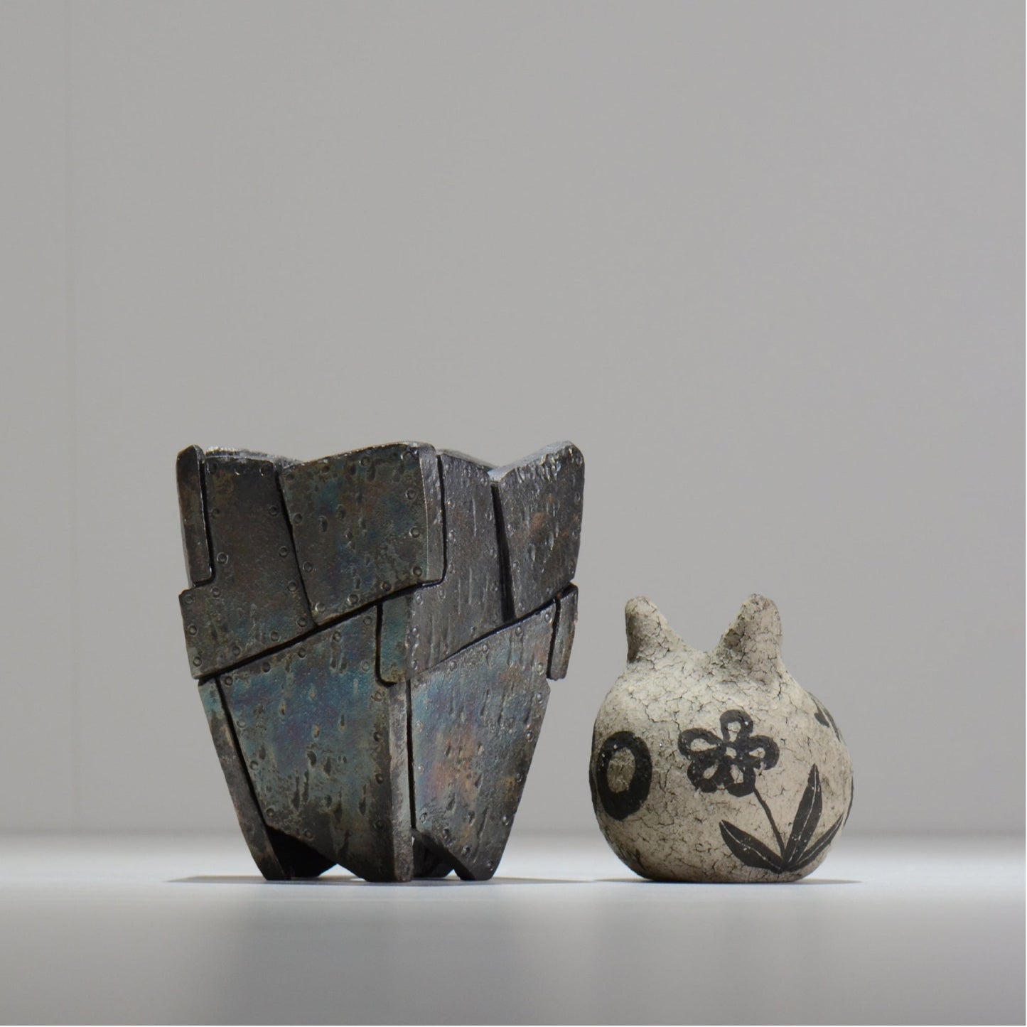 沖誠 / RIVET_SILVER_06/ 約φ11cm   / S /  植木鉢