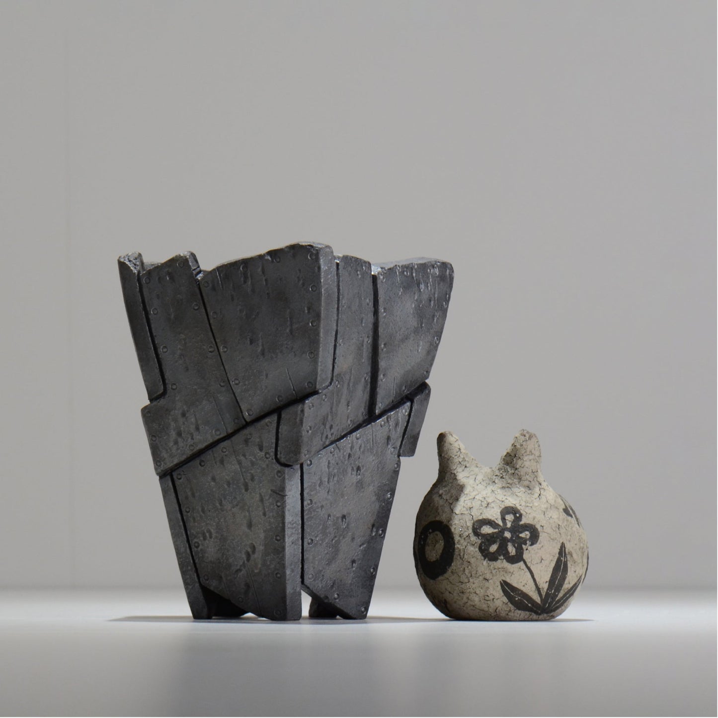 沖誠 / RIVET_SILVER_08/ 約φ13.5cm  /  M /植木鉢