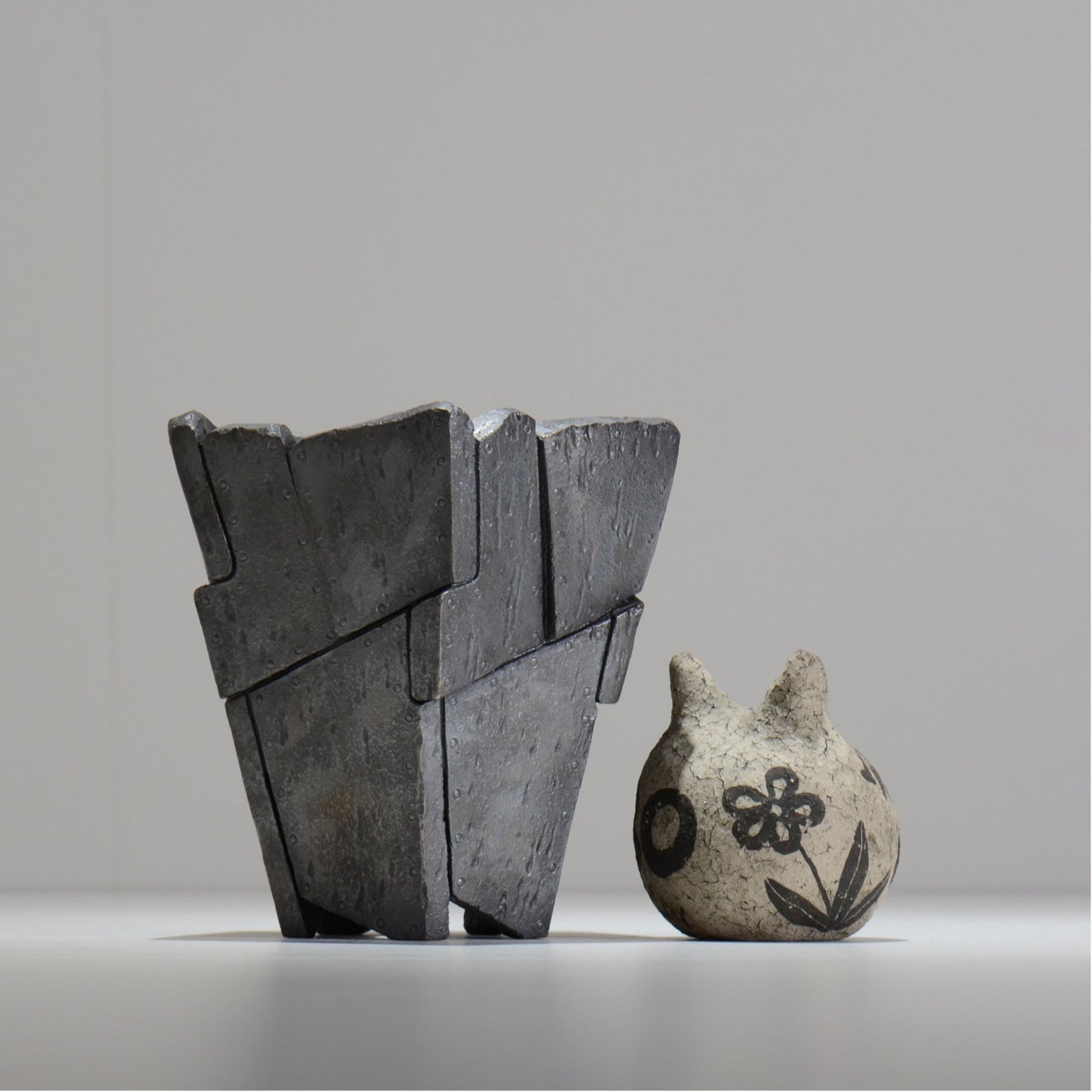 沖誠 / RIVET_SILVER_09/ 約φ14cm  /  M /植木鉢