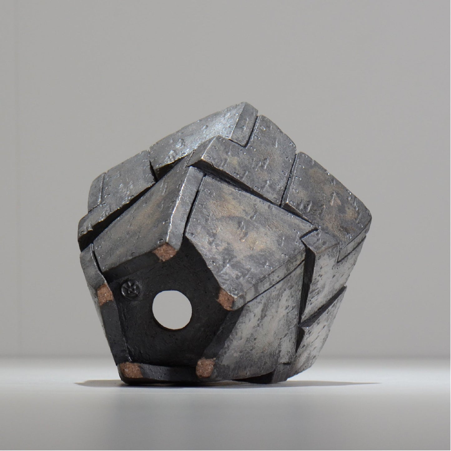 沖誠 / RIVET_SILVER_10/ 約φ14.5cm / M /植木鉢