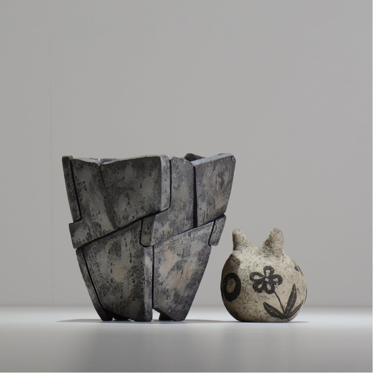 沖誠 / RIVET_SILVER_10/ 約φ14.5cm  /  M /植木鉢