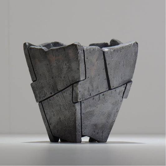 沖誠 / RIVET_SILVER_13/ 約φ17.5cm / L / 植木鉢