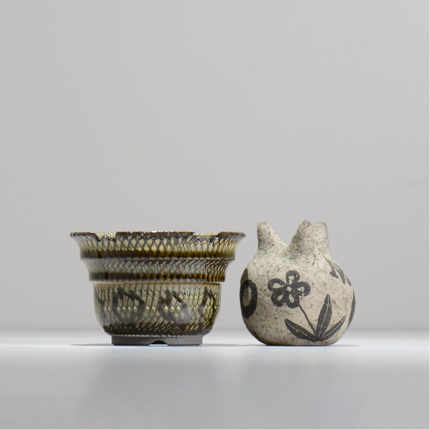 仲田唯希人 / SNAKE02 03/ 約φ11.5cm / 植木鉢