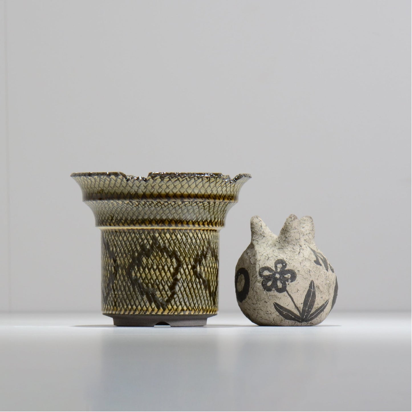 仲田唯希人 / SNAKE02 15/ 約φ13.4cm / 植木鉢