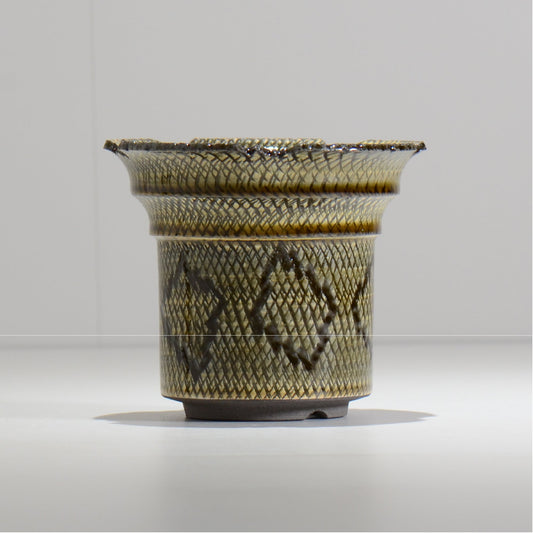 仲田唯希人 / SNAKE02 17/ 約φ13.3cm / 植木鉢