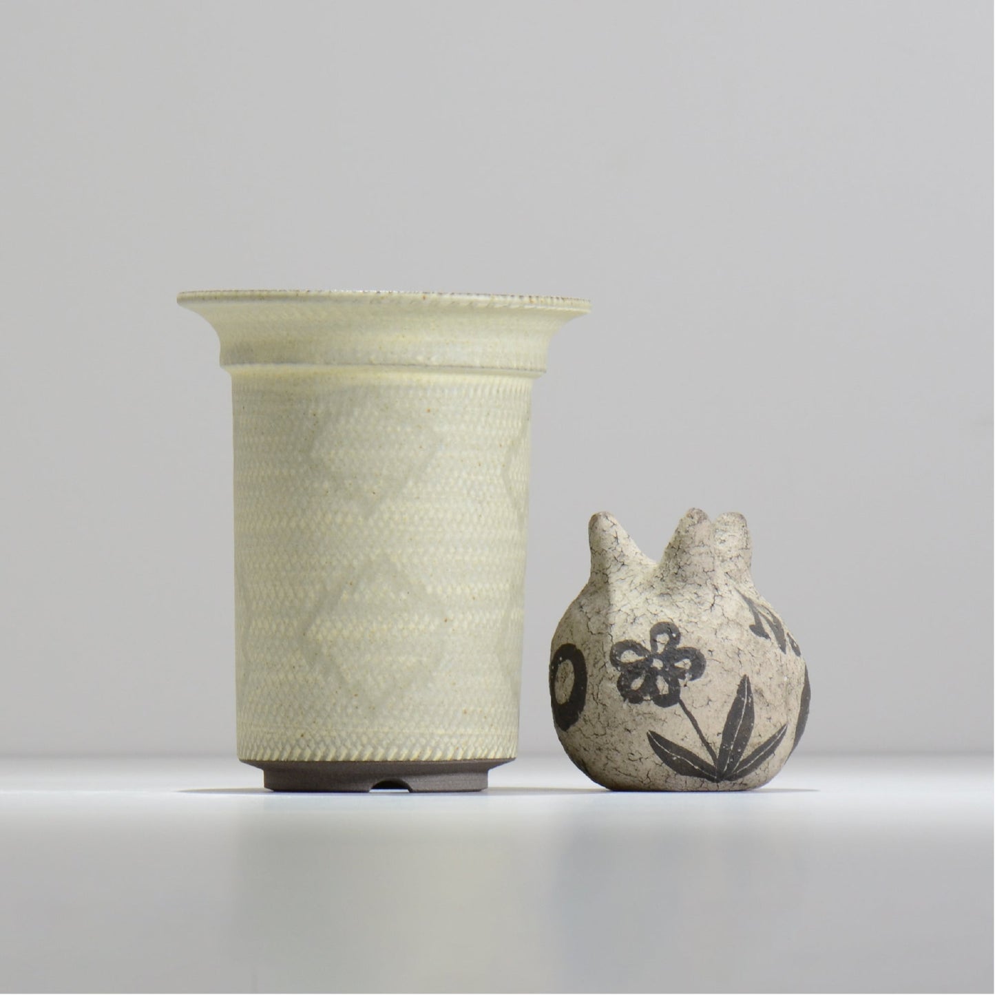 仲田唯希人 / SNAKE02 18/ 約φ12.2cm / 植木鉢