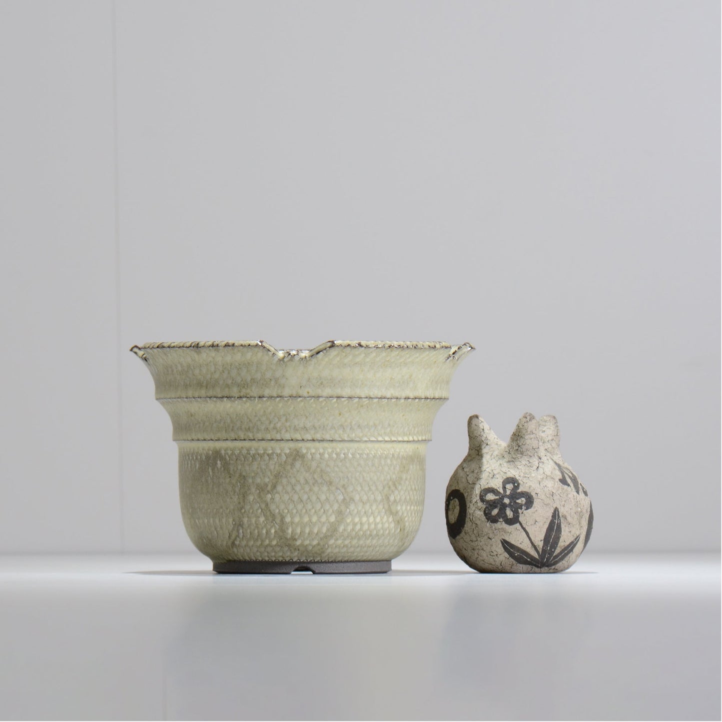 仲田唯希人 / SNAKE02 25/ 約φ17.9cm / 植木鉢