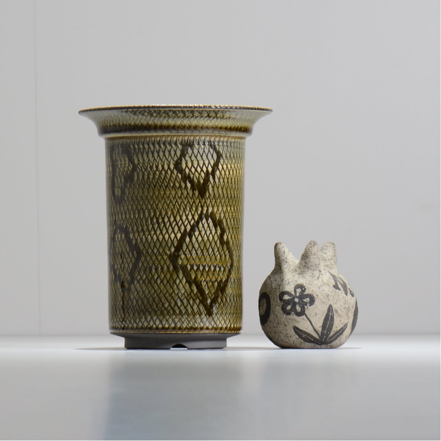 仲田唯希人 / SNAKE02 37/ 約φ14.9cm / 植木鉢