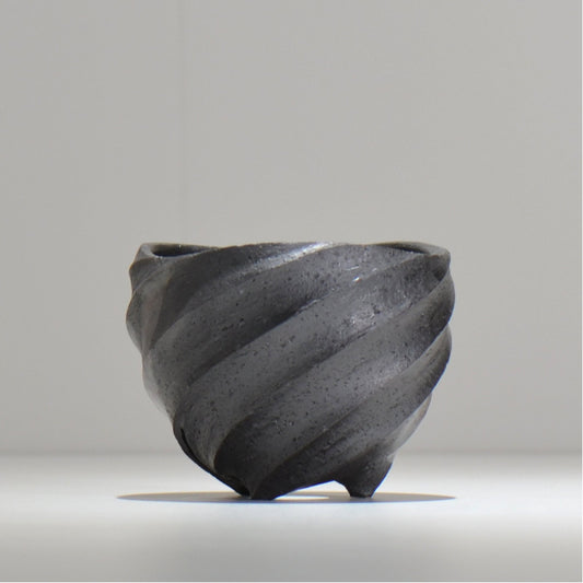 沖誠 / SPIIRAL_SILVER_06 / 約φ11.4cm / 植木鉢