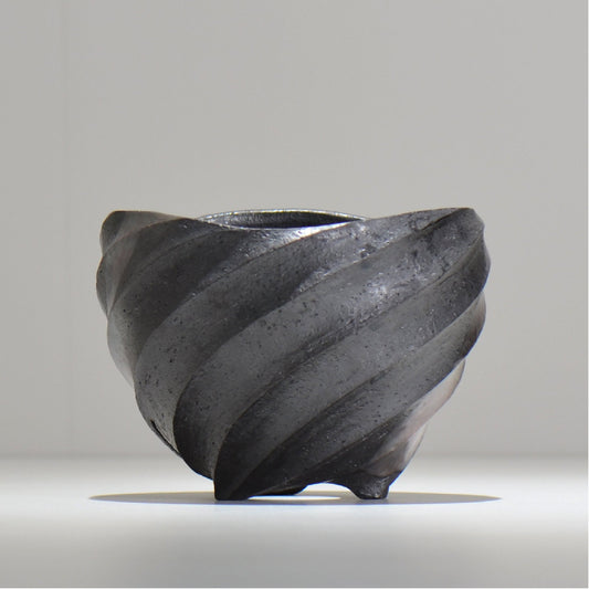 沖誠 / SPIIRAL_SILVER_13 / 約φ14.6cm / 植木鉢