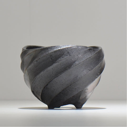 沖誠 / SPIIRAL_SILVER_14 / 約φ14.9cm / 植木鉢