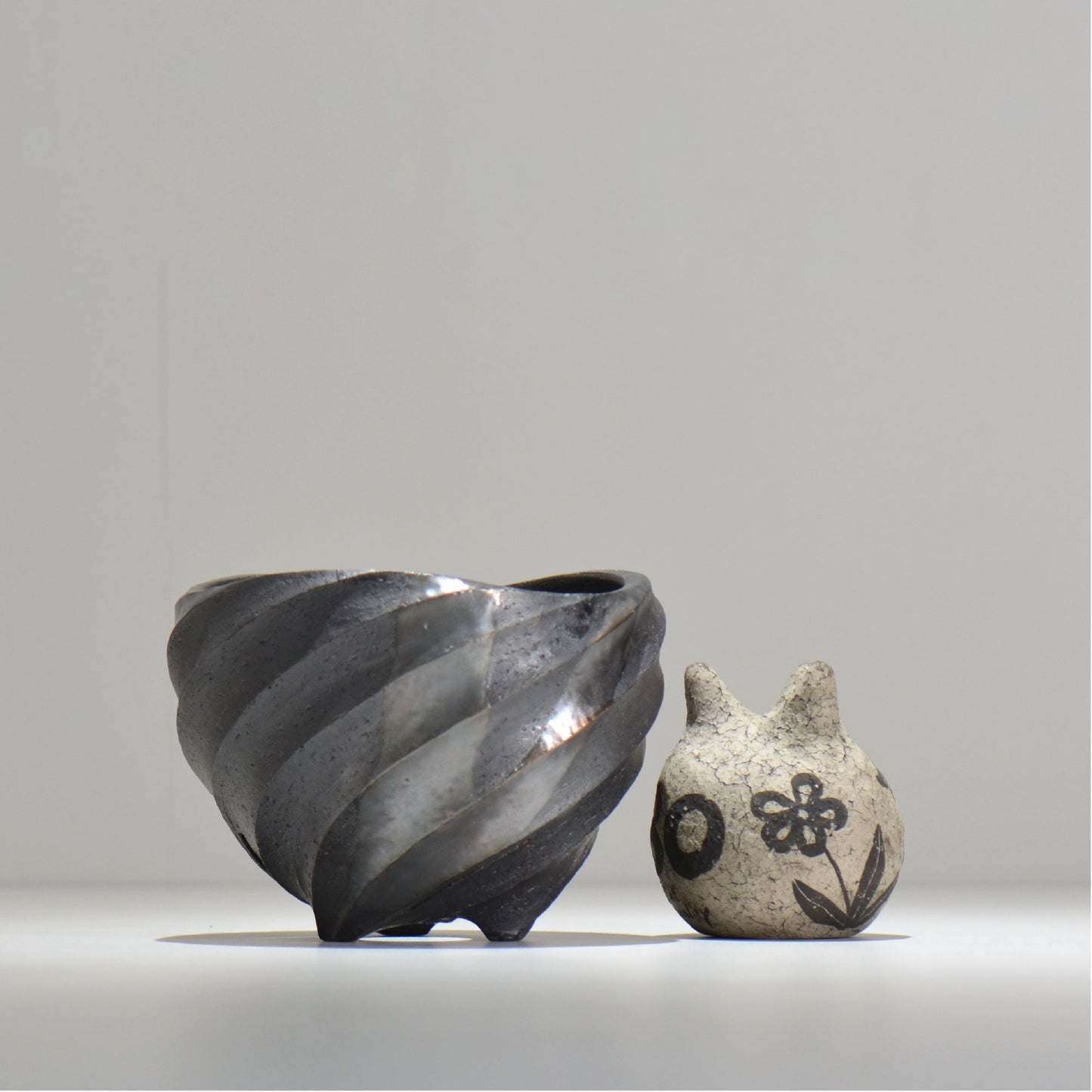 沖誠 / SPIIRAL_SILVER_14 / 約φ14.9cm  / 植木鉢