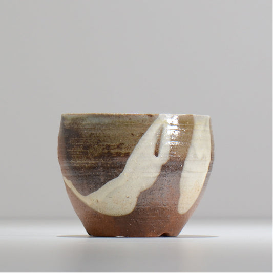 須釜 優子 / 伊賀白がけ 鉢 / su03_03_s / 約 φ10.6cm / 植木鉢