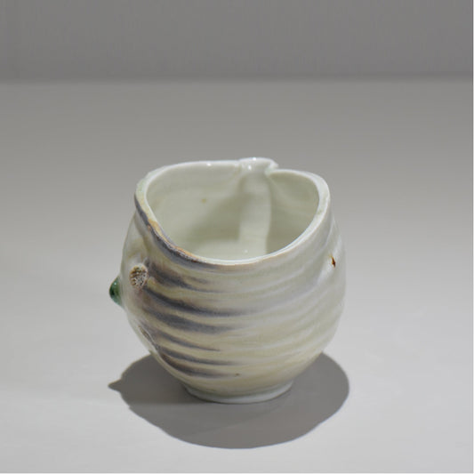 須釜 優子 / 伊賀磁器貝目片口酒器/ sy_01