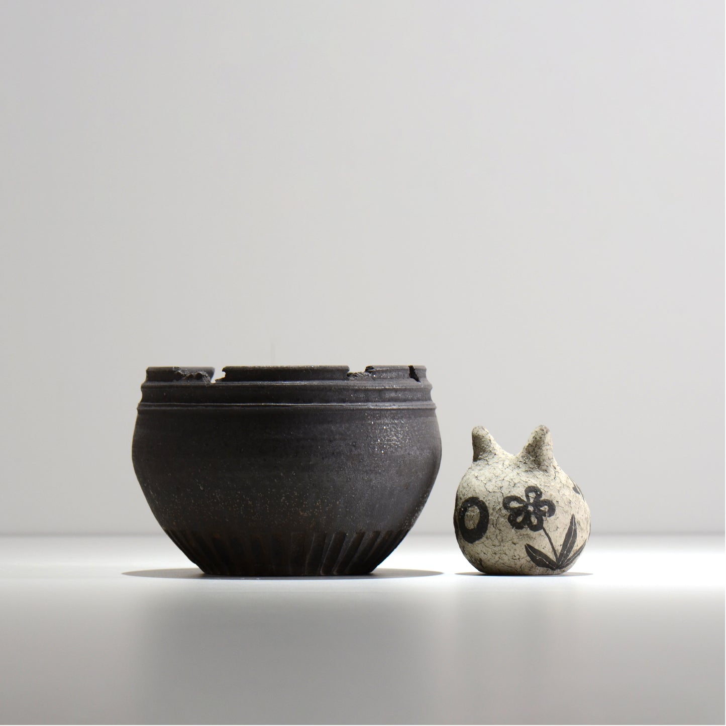 菊地元野 / TEN BLACK MATT - 01/Lサイズ / 約φ15.2cm / 植木鉢