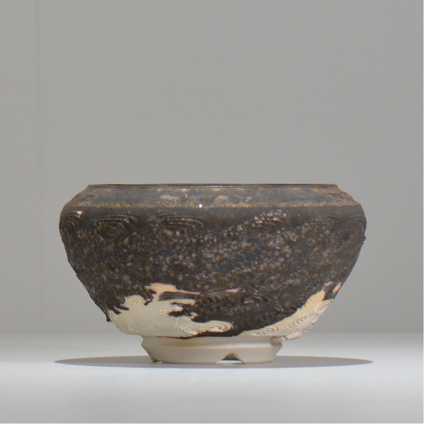 陶房Kibi / ツートン/tk_tw01_m / 約 φ12.7cm / 植木鉢