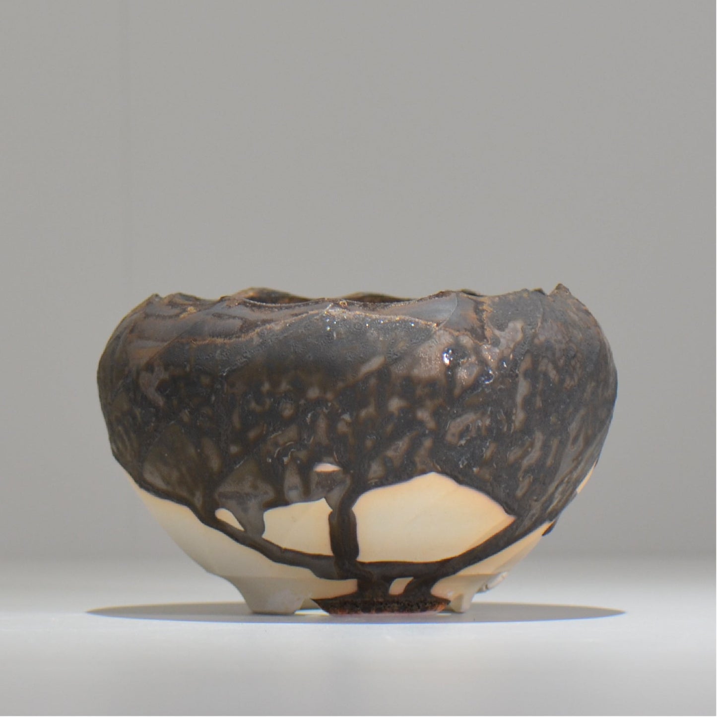 陶房Kibi / ツートン/tk_tw02_s / 約 φ12cm / 植木鉢