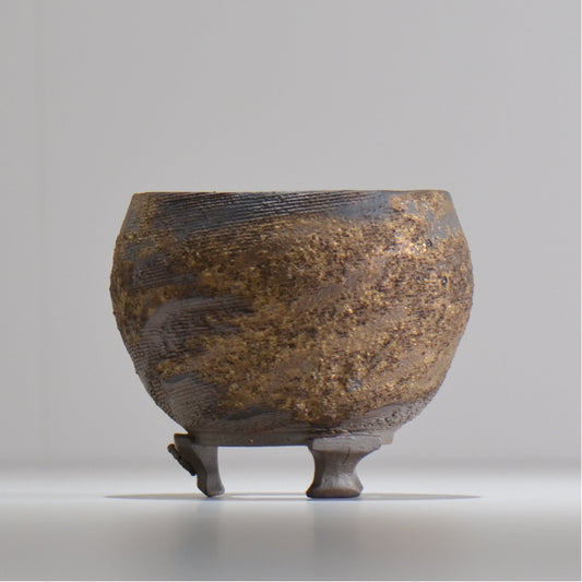 陶房Kibi / 金泥 / tkki_02_s / 約 φ10.5cm / 植木鉢