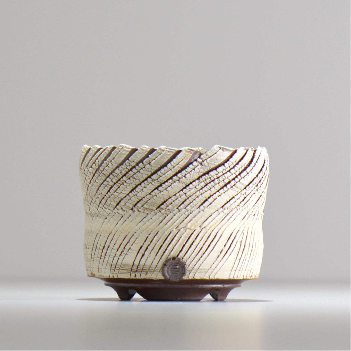 陶房Kibi / シュレッド/tksh_07_s / 約 φ9.8cm / 植木鉢