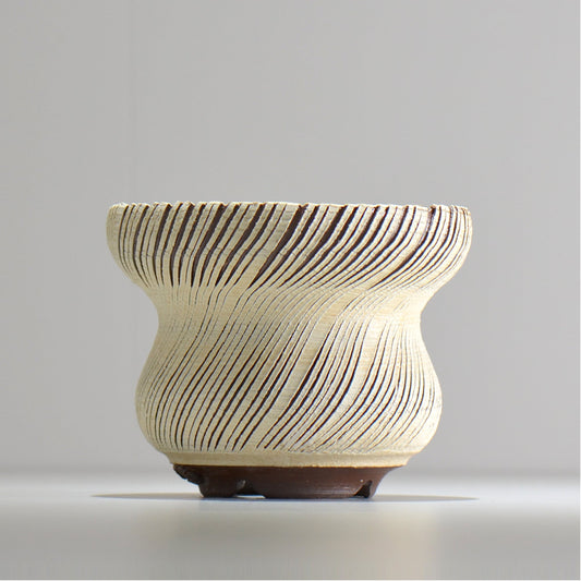 陶房Kibi / シュレッド/tksh_18_m / 約 φ14.7cm / 植木鉢