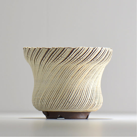 陶房Kibi / シュレッド/tksh_20_l / 約 φ15.5cm / 植木鉢