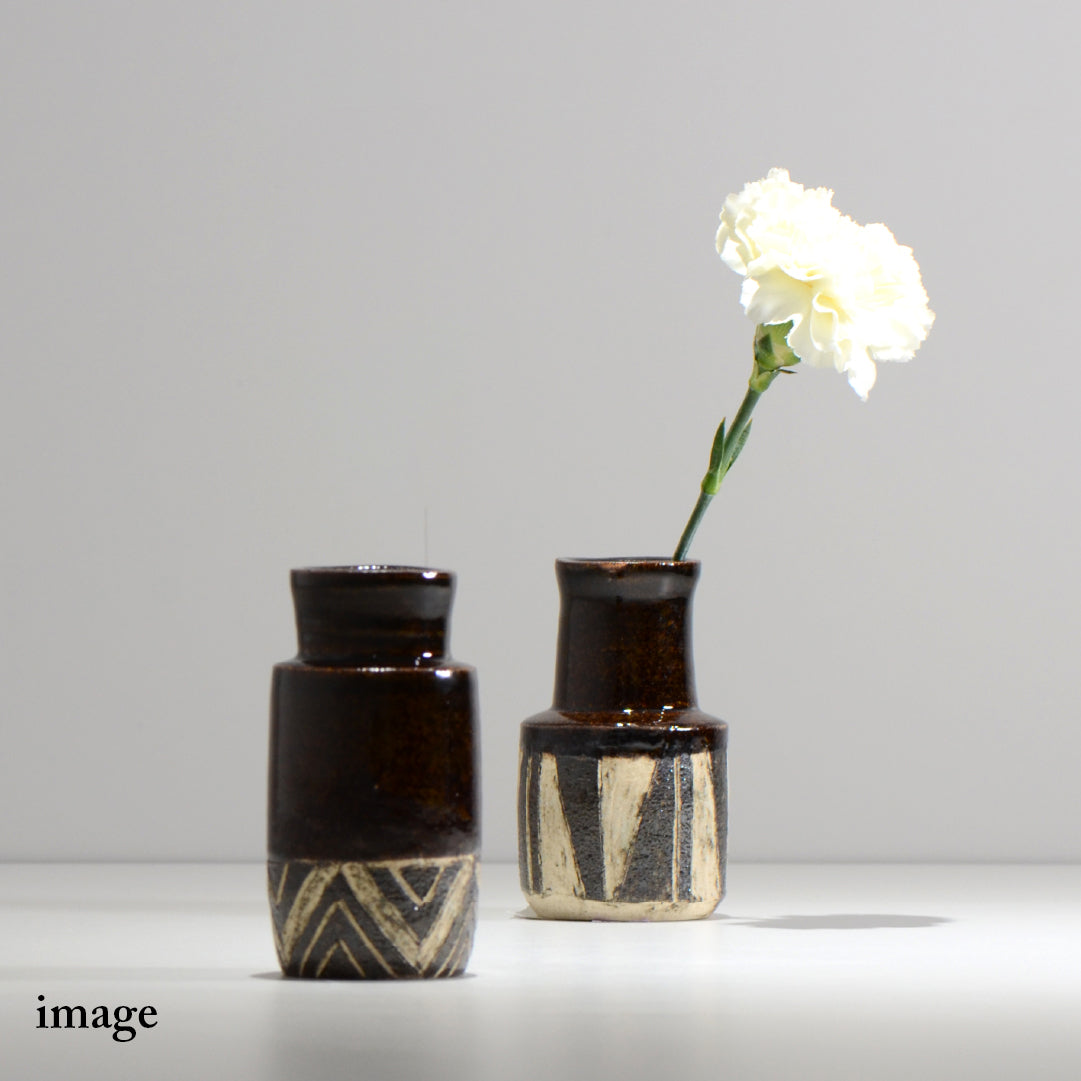 鈴木典子/ 一輪挿し / folk art02_ichi01 / 口径約 φ1.2cm / 花瓶